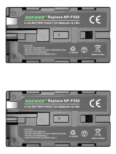 Neewer   2600 Mah Bateria De Repuesto Para Np-f550