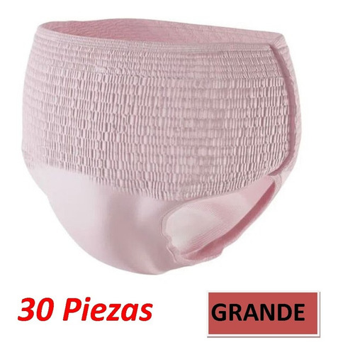 Pañal Desechable Rosa Pants Mujer Tena Calzón Grande 30 Pzas