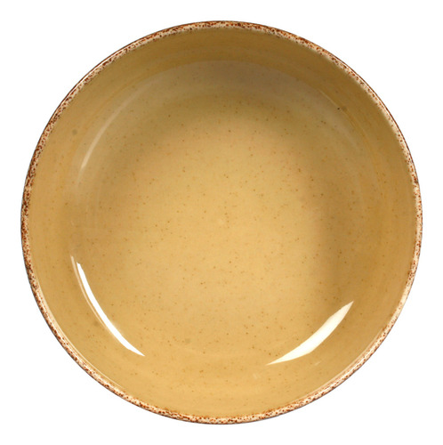 Imagen 2 de 3 de Bowl Compotera Porcelana Artesanal Filo Envejecido Rustic 15