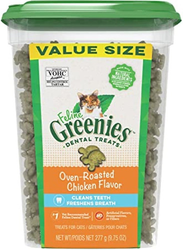 Snack Para Gato Greenies Sabor Pollo Cuidado Dental 277 Gr