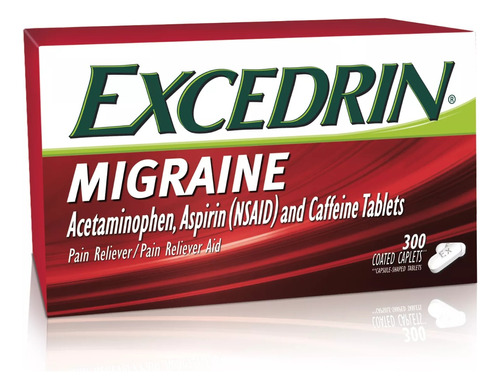 Excedrin Migraña Acetaminofen Aspirina Y Cafeína 300 Tab Usa