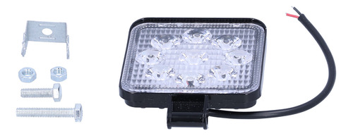 Lámpara De Trabajo Para Coche, 9 Led, 27 W, Cuadrada, Ip67,