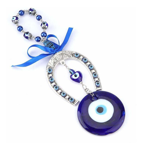 Amuleto Bendicion Para Colgar Pared Diseño Ojo Turco Azul