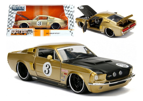 Jada 1:24 1967 Shelby Gt-500  Gold  Bigtime Muscle