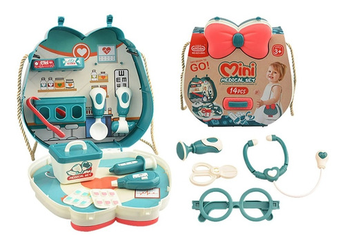 Kit De Médico 15 Piezas Juguete Didáctico Con Bolso Niños