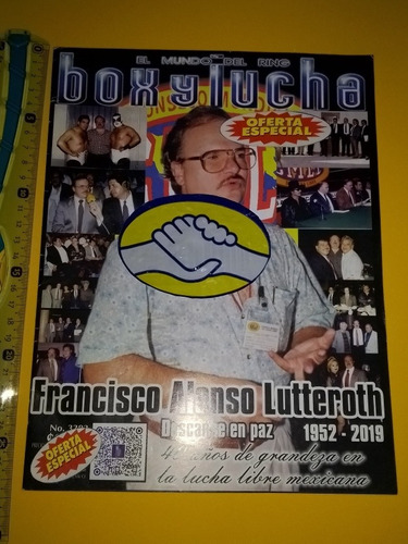 Revista De  Lucha Libre Muerte De Paco Alonso Lutteroth !