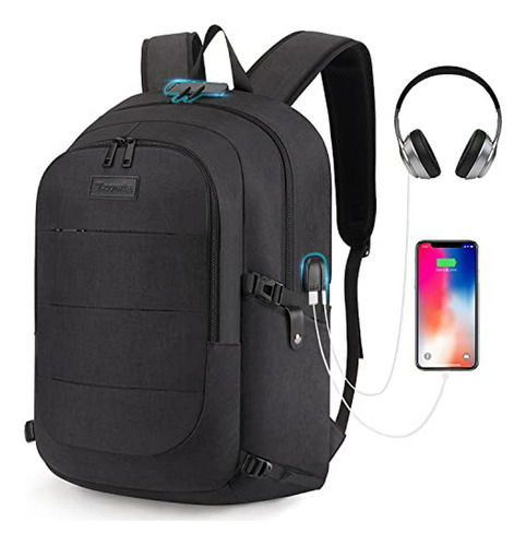 Mochila Antirrobo Con Usb Y Candado 15.6 