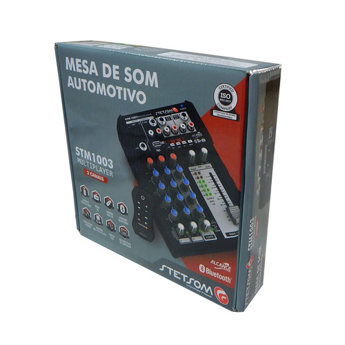 Imagem 5 de 5 de Mesa Som Digital Automotivo Stetsom Stm1003 3 Ch 4 Bandas