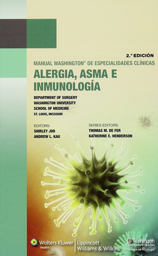 Manual Washington De Alergia Asma E Inmunología  2º Ed