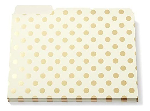 Kate Spade Gold Foil Dots Carpetas De Archivo Conjunto ...