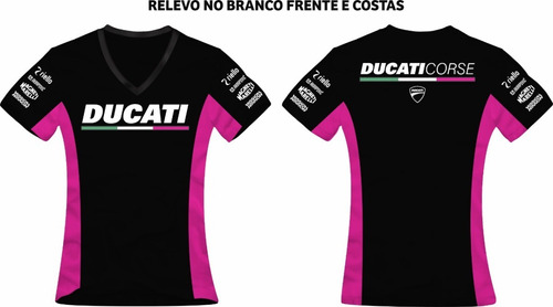 Baby Look Ducati Corse Racing Team Feminina Ref.253