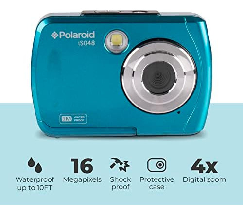 Polaroid Is048 Cámara De Acción De Mano Portátil De 16 Mp Im
