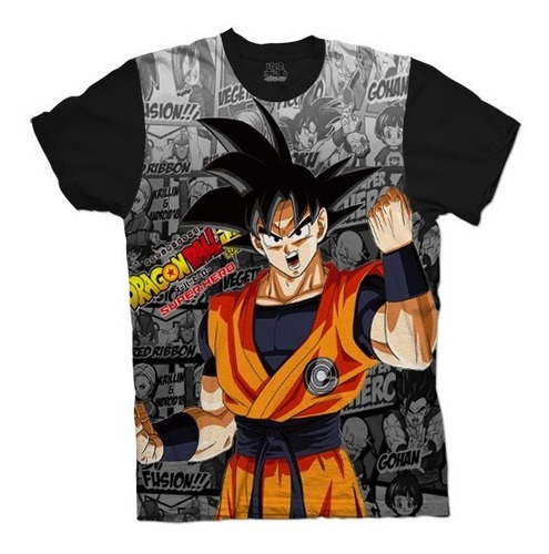 Camiseta Dragon Ball Z Goku Anime Adulto Exclusiva Premium 