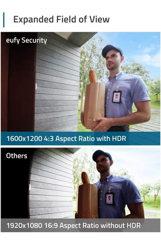 Imagen 2 de 7 de Eufy Security Timbre Video Wifi Resolución De 1080p ...