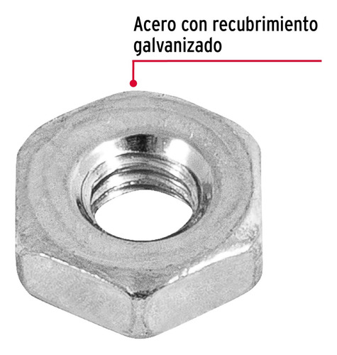 Tuerca Hexagonal 5/32´ Sakamura Galvanizado 700pz 44554