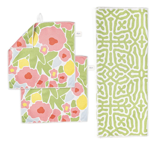 Juego De 3 Toallas Y Paños De Cocina Absorbentes
