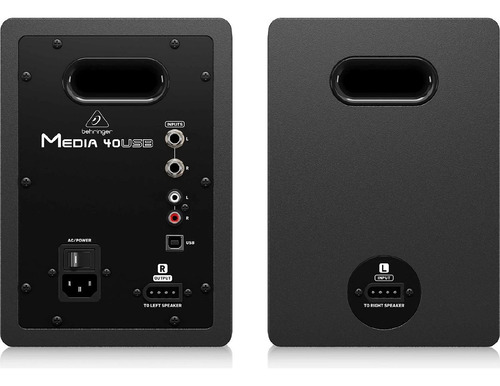 Monitores De Estudio Activos De 4 Behringer Media 40 Usb