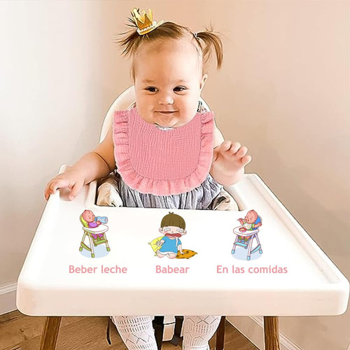 Baberos De Algodón Para Bebé 5 Piezas Suaves Y Absorbentes