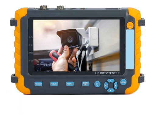 Okanen Monitor De Probador De Cctv, Iv8w Monitor Probador Cctv De 5 Pulgadas 8mp 8mp Tvi Ahd 4mp Cvi Cvbs Probador De Cámara De Seguridad Compatible Con Ptz Vga