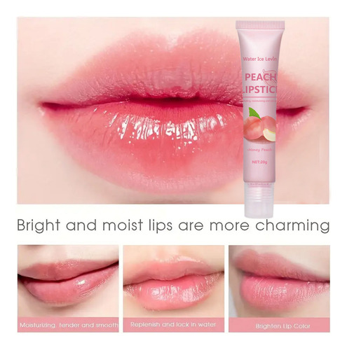 Bálsamo Hidratante Para Brillo De Labios Peach Lipgloss Que