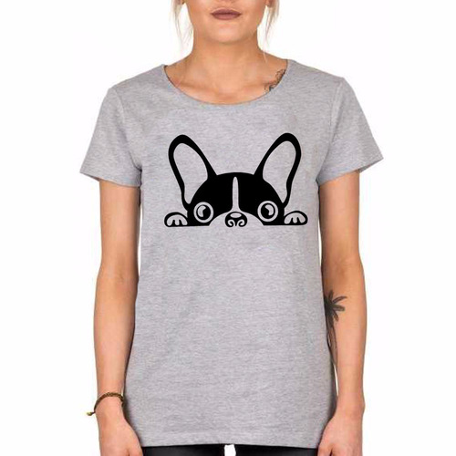 Remera De Mujer Bulldog Frances Chusma Dog Espia Puppy Pet A