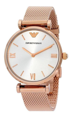 Reloj Emporio Armani Retro Ar1956 De Acero Inox P/mujer Dama