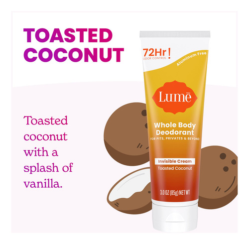 Desodorante Lume Crema Invisible Para Todo El Cuerpo, 90 Ml
