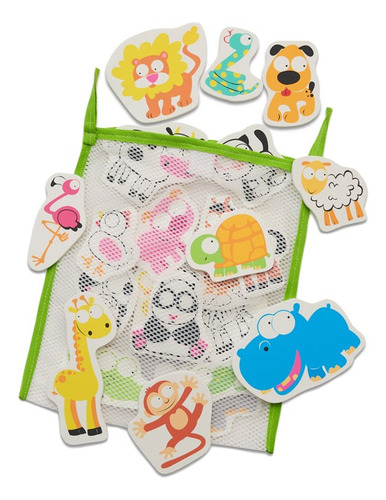 Juguete Agua Bebes Animales Goma Eva C Bolsa Red Infantil