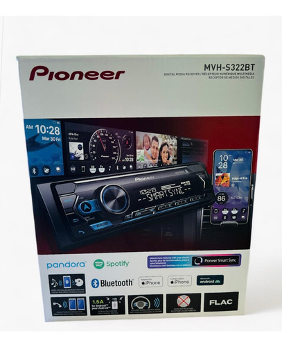 Estéreo Para Auto Pioneer Mvh S322 Con Usb Y Bluetooth
