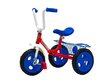 Comprar Triciclo De Metal Reforzado Ruedas De Goma Infantil E Gratis