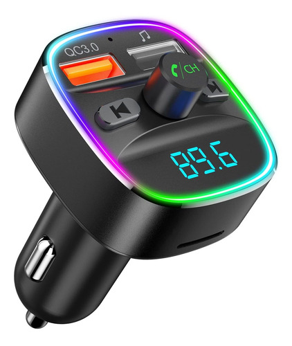 Nulaxy Transmisor Fm Bluetooth Para Automóvil, Adaptador D.