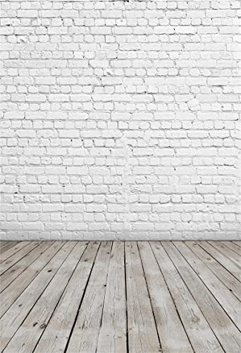 Harfirbe 5x7ft Vintage White Brick Photography 4nyg6