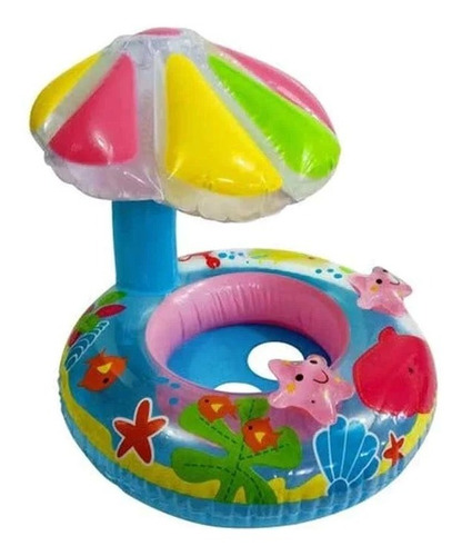 Bote Salvavida Inflable Palmera Con Asiento Y Techo