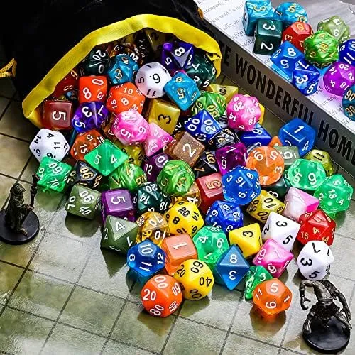 Juegos De Dados Ciaraq Dnd: 20 X 7 Dados Poliédricos (140 Y