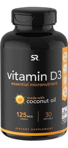 Vitamina D3 125mcg Sports Resea - Unidad a $5463