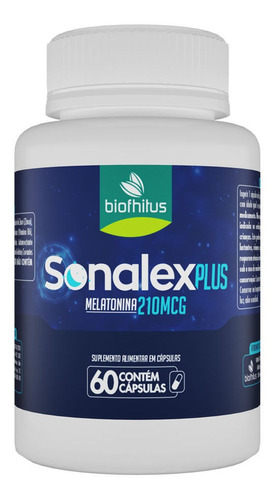 Sonalex Plus Melatonina 210mcg C/60 Cápsulas
