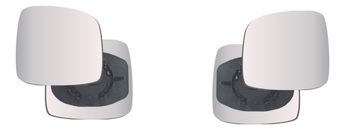 Kit Par Lente Espelho Retrovisor Com Base Fiorino 12