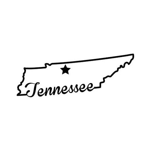 Calcomanía Del Estado De Tennessee Inscripción  Nd421...