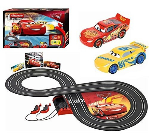 Carrera First Disneypixar Cars 3 Slot Car Race Track Incluye