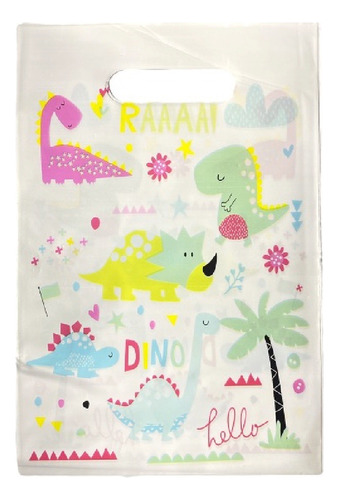 Bolsa Dulces Dinosaurio Peque X 6 Cotillón Activarte