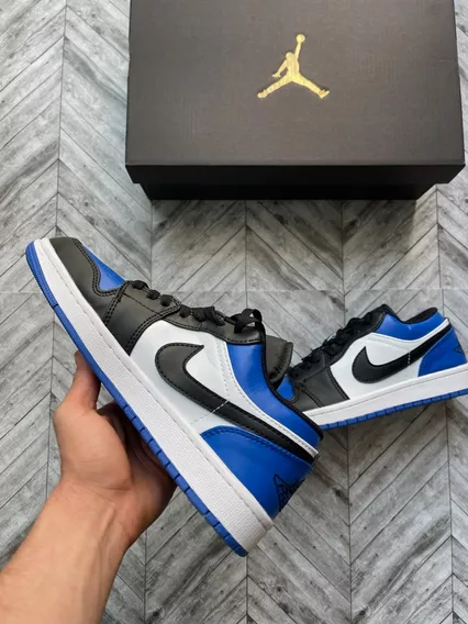 Tenis Jordan 1 Low Royal Toe Azul Talla 24