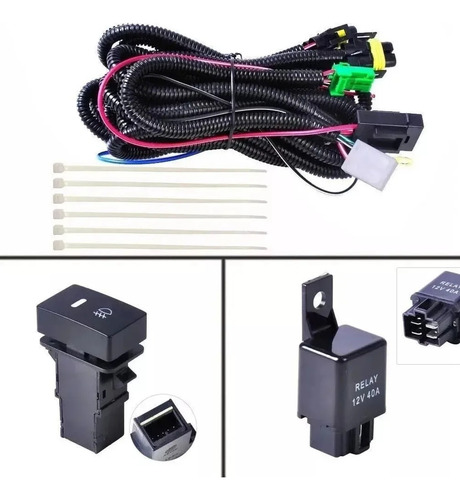 Ramal Cableado Interruptor Relay Botonera Para Neblineros