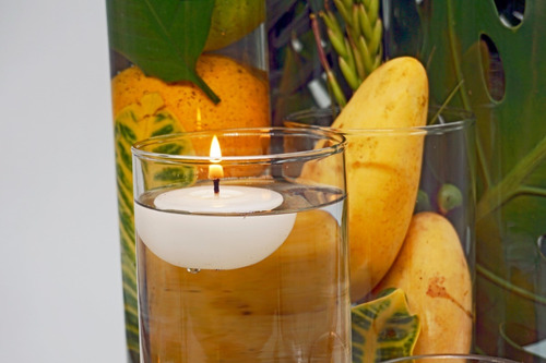 Imagen 5 de 10 de 10 Velas Flotantes Medianas Para Cilindro Aluzza