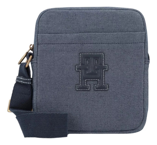 Bandolera De Hombre Tommy Hilfiger Sky Blue - Original