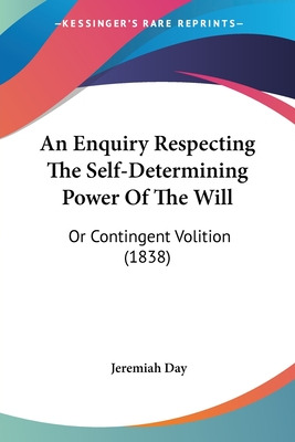 Libro An Enquiry Respecting The Self-determining Power Of...