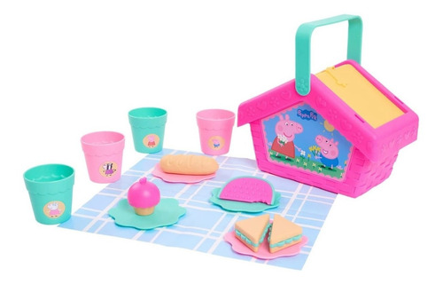 Juguete Peppa Pig Set De Dia De Campo Con Canasta Y Platos