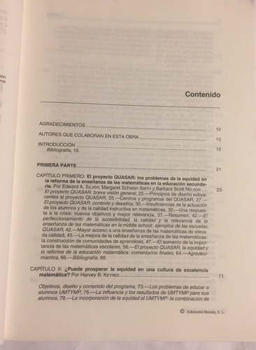 Libro Equidad Y Enseñanza De Las Matematicas: Nuevas Tendenc