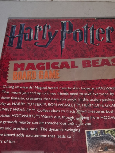 Harry Potter Magical Beasts Boardgame Juego De Mesa Pressman (Usado)