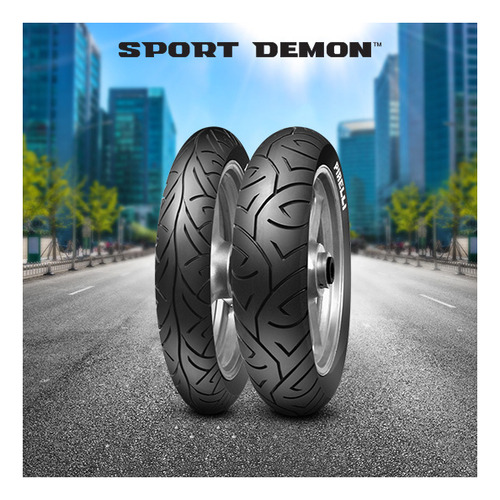 Imagen 2 de 6 de Kit Cubiertas Pirelli 110/70-17tl + 140/70-17tl Sport Demon