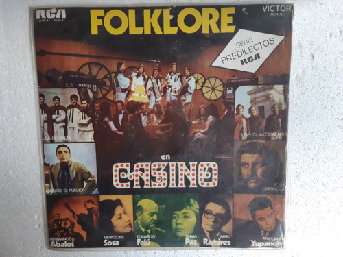 Disco Lp Folklore En Casino  / Chalchaleros, Larralde, Etc 